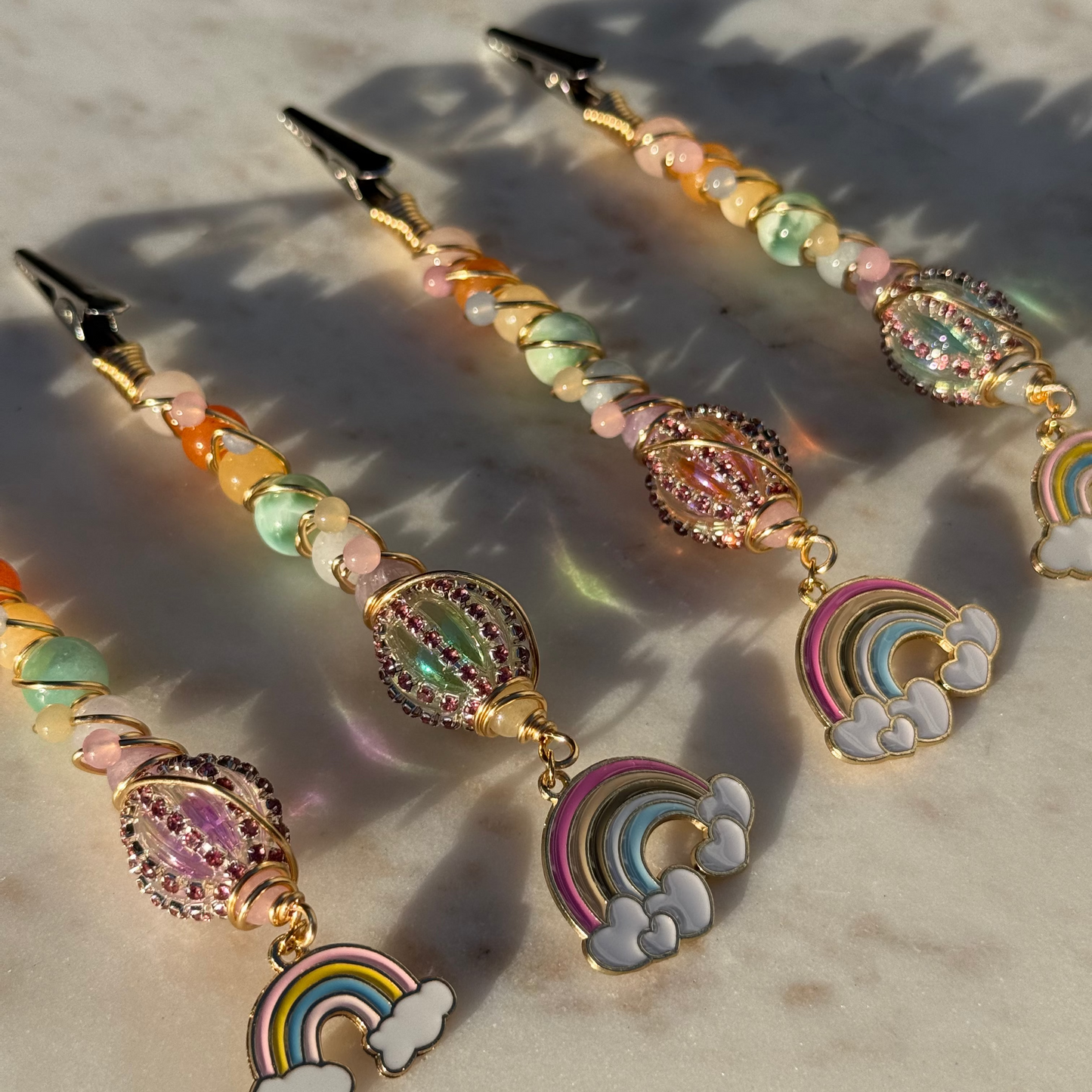 Pastel Rainbow J Clip